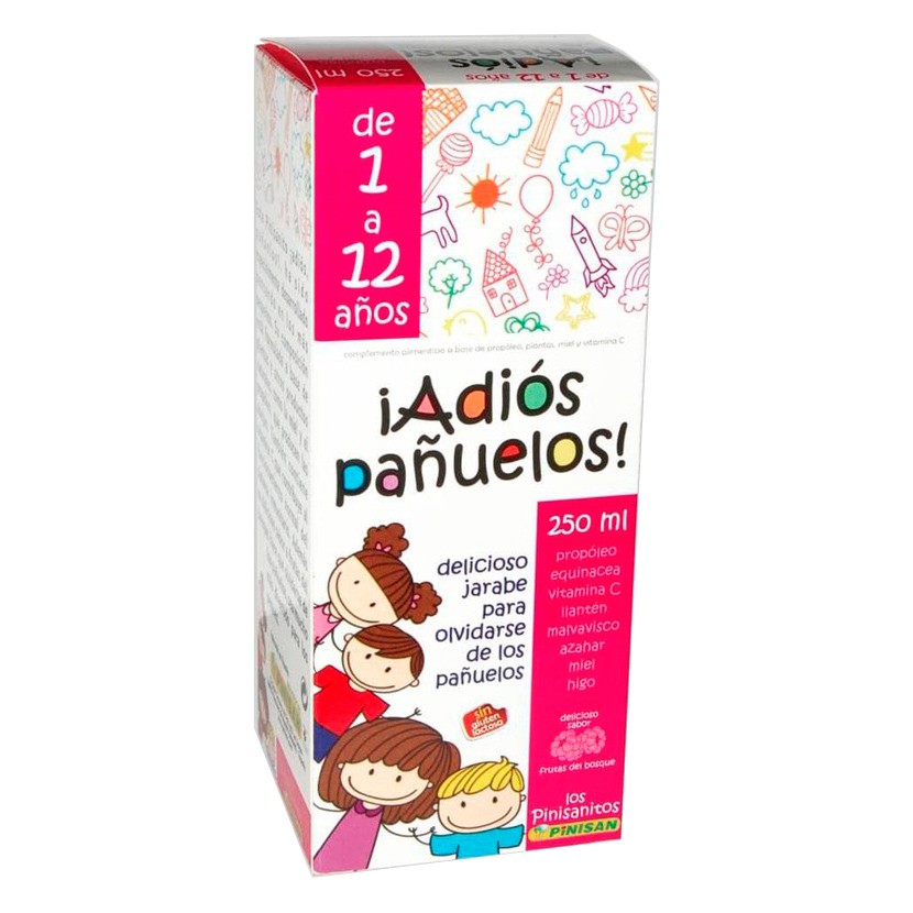 Pinisan jarabe natural infantil Adiós Pañuelos 250ml