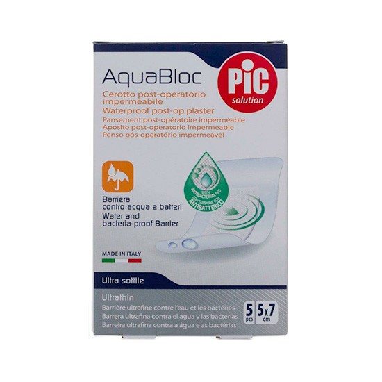 Pic aquabloc bactericida estéril 5x7cm 5